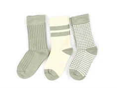 Minipop green shadow mix strømper bambus (3-pack)